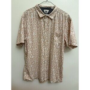 Vissla Aloha Adios Graphic Button Up Cotton Viscose Surfer Eco Reverse Printing